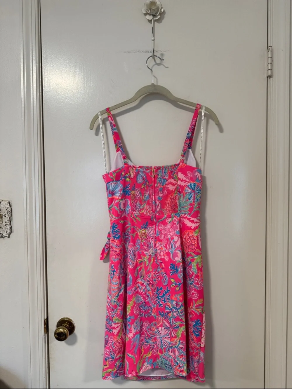 Lilly Pulitzer Scarlet Stretch Dress Pink Isle Print: Shell Me Something Good - Picture 5 of 12